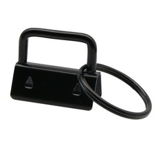 30PCS Black Key Fob Hardware Set 26mm/1 inch  Keychain Hardware with Rings f...