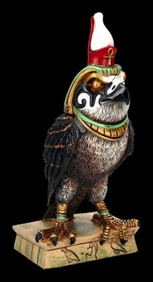 Horus Figur in Falken-Gestalt by Stanley Morrison - Ägyptische Gottheit Deko