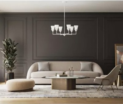 Progress Lighting Pinellas 6-Light Close-to-Ceiling Light, Whiteplaster, Opal...