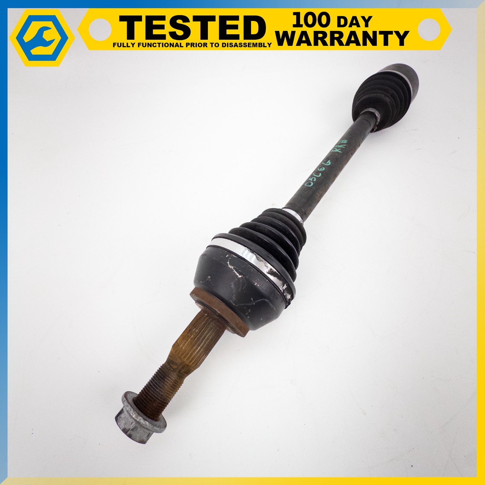 05-13 CHEVROLET CORVETTE C6 XLR REAR RIGHT AXLE HALF SHAFT UNIVERSAL JOINT OEM