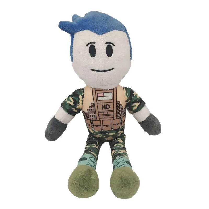 35cm Roblox Plush Captain Camouflage Toy Soft Stuffed Doll Kids Birthday Gift