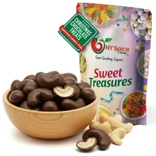 Dark Chocolate Cashews by NY Candy Shop – Gourmet Roasted Nut Treats