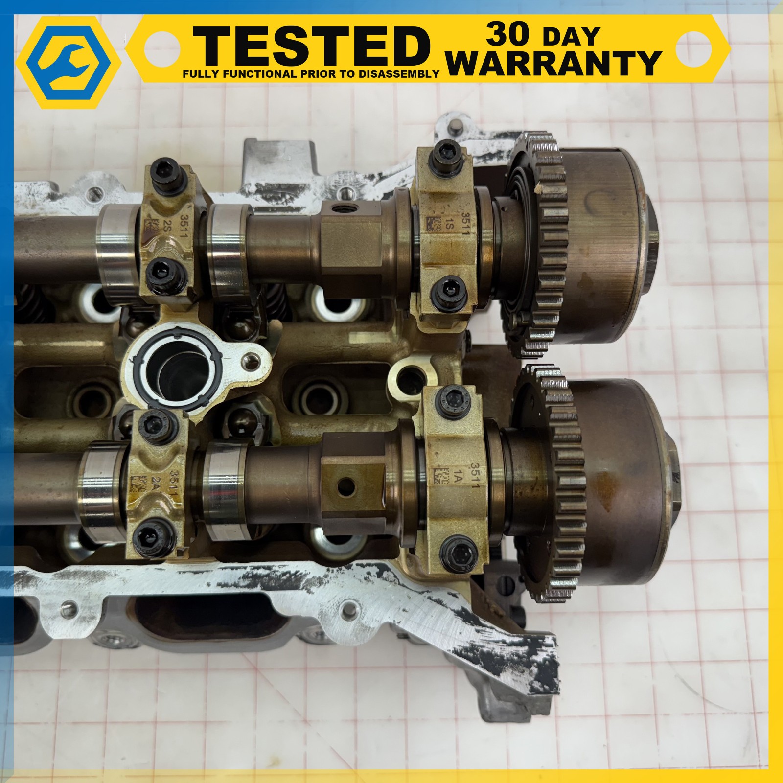 14-17 MASERATI GHIBLI 3.0L F160 engine LEFT DRIVER SIDE CYLINDER HEAD OEM