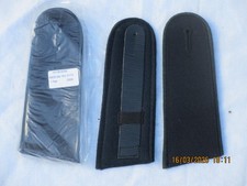 British Army Shoulder Straps, Black/Green 2 3/8x6 3/32in, NSN :