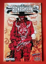 Bonecheck #1 Camron Johnson NYCC Sketch Cover Signed + Remark COA