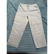 A New Day Stretch Straight Leg Cropped Pants Gray Size 4