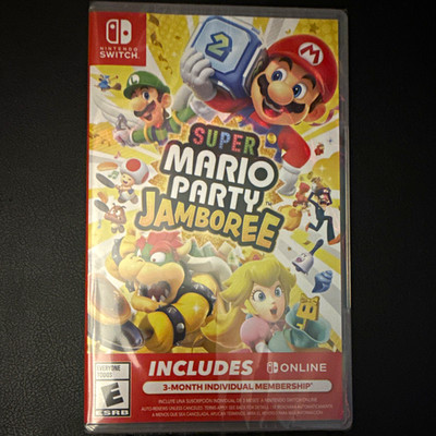 Super Mario Party Jamboree Nintendo Switch + 3 Mo. Online - Brand New & Sealed