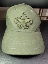 Boy Scouts of America Uniform Baseball Hat Cap Fleur De Dis Eagle Stretch M/L