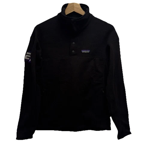 VETEMENTS Patagonia Donna S Snap T Pullover Nero Pile Better Maglione Giacca 25 Anni