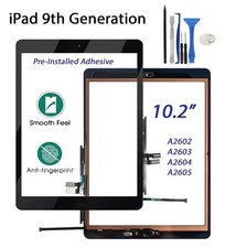 iPad 9th 2021 Gen Front Glass Digitiser w/Pre-Installed Adhesive and Tools