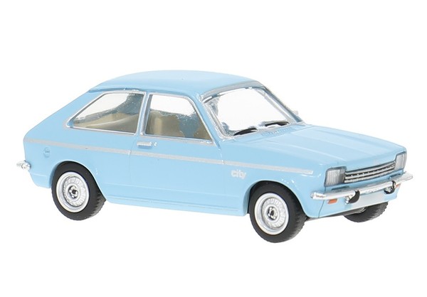 Brekina PCX 870772 Opel Kadett C City, Hellblau, Bj.1975 1:87, NEU - Modellauto-image