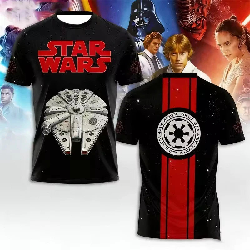 Star Wars Day Millenium Falcon Galaxy's Edge Father's Day Gift Tshirt 3D Printed