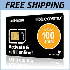 Global Satellite Phone SIM Card 100 Units No Activation Fees 90-Day Access