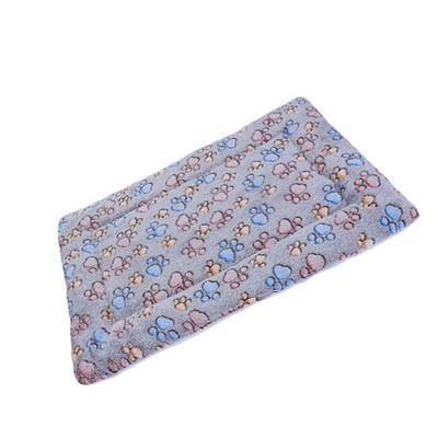 Pet Sleeping Pad Warm Cartoon Footprint Dog Sleep Mat For Autumn Winter