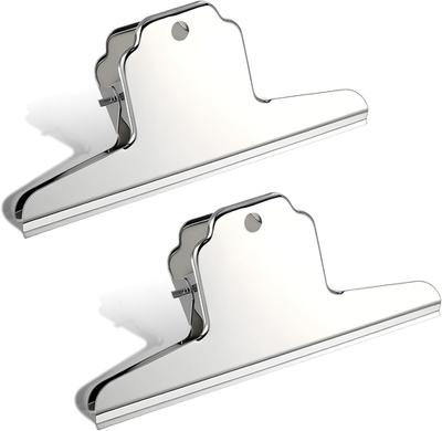 2 Pack Wide Extra Large Bull Clips Chip Bag Food Clips Large Dog
