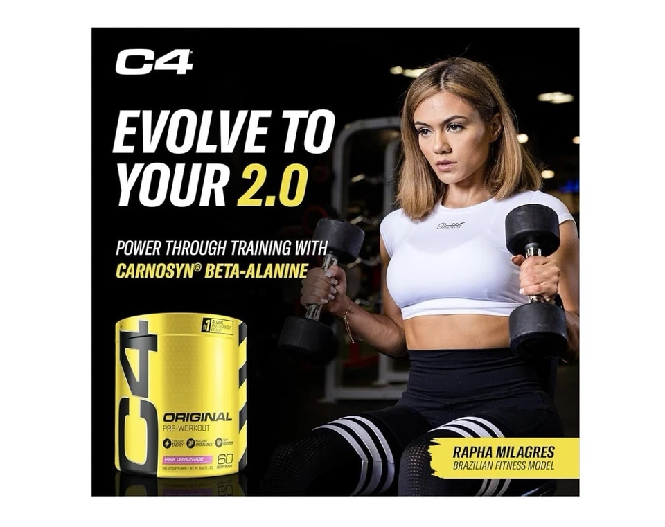 Polvo Pre Entrenamiento Cellucor C4 Original Limonada Rosa 60 Porciones Foto 4 de 4