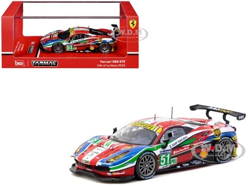 FERRARI 488 GTE #51 "24H LE MANS" (2016) 1/64 BY TARMAC WORKS T64-071-16WEC51