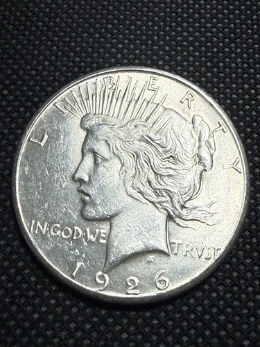 1926-S Peace Silver Dollar AU+ Key Date Strong Luster