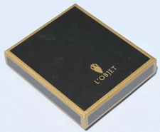 L'OBJET Empty Jewelry Gift Box with Pouch 4 1/2" x 5" x 1 1/4"