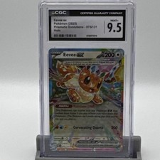 Pokémon Eevee ex Doppio Raro Holo CGC 9.5 Sv: Evoluzioni Prismatiche 075/131