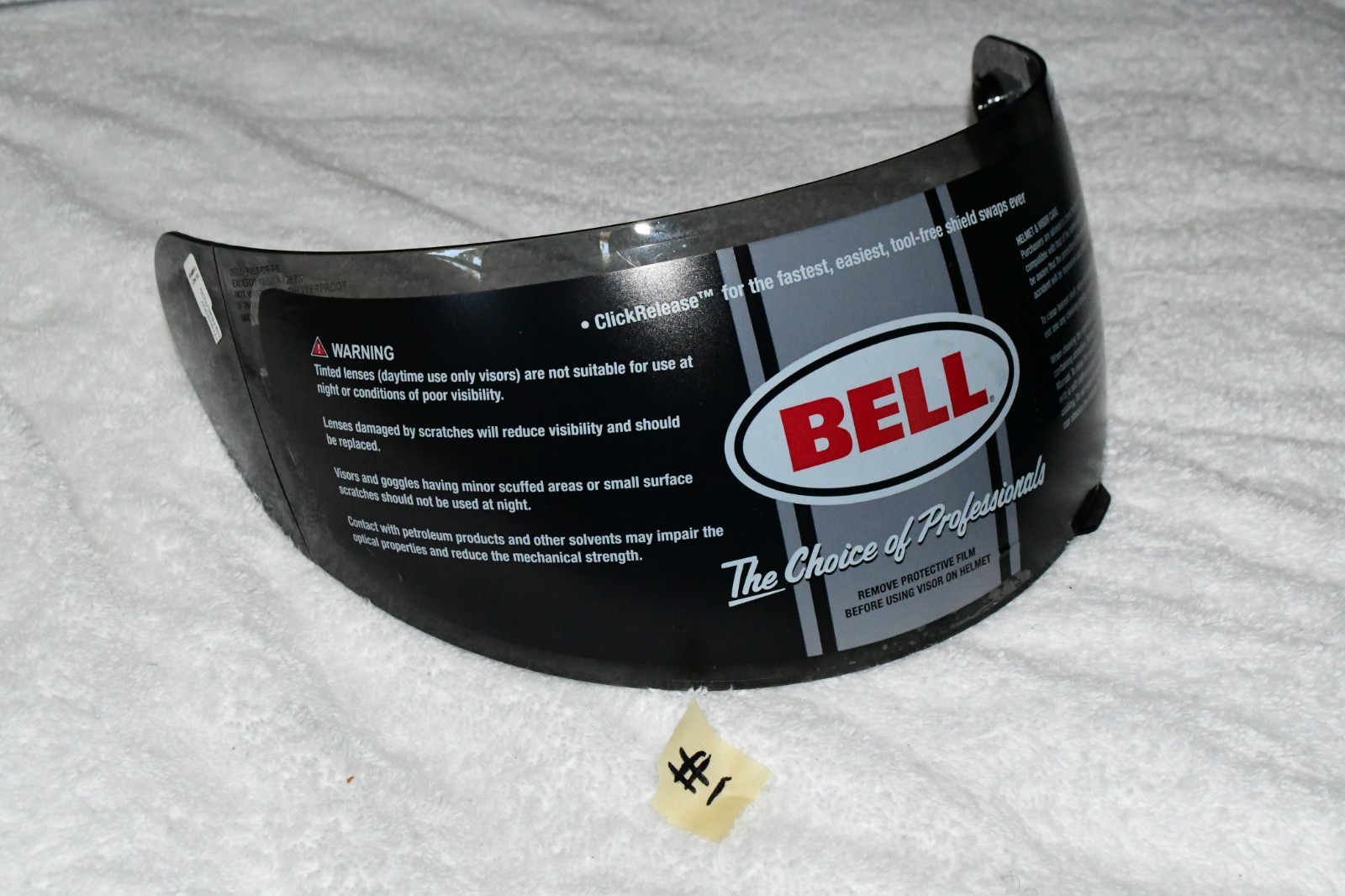 Bell Clicked Bell Click Release Shield bell p157-cs-fs Helmet Visor smoke #1 w3c2 | eBay