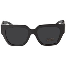 Versace Dark Grey Square Ladies Sunglasses VE4409 GB1/87 53 VE4409 GB1/87 53