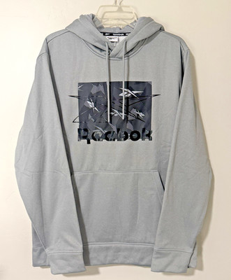 Reebok Framework Hoodie-Men's L-Fleece Lined-Gray Heather-NWT