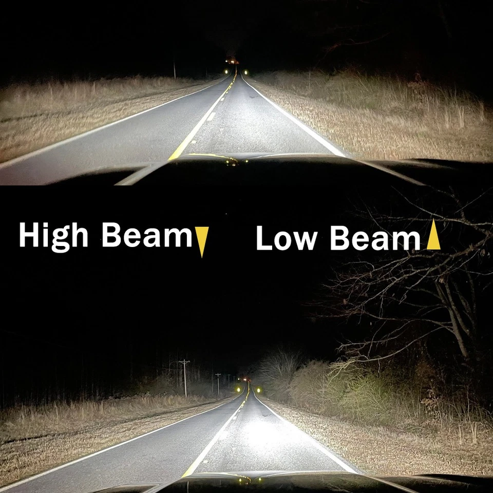 适用于日产 Maxima 1990 - 1999 9004 HB1 LED 车头灯高/低光束灯泡 66000LM — 第 3/4 张图片