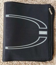 Mead Five Star 3-Ring Binder Folder Black Organizer Zip Up