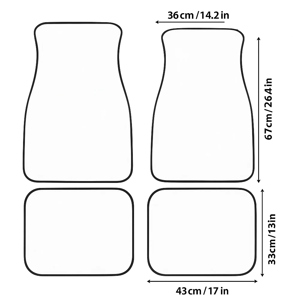 Disney Mickey & Minnie Mouse Car Floor Mats – Cartoon Style, Universal Fit