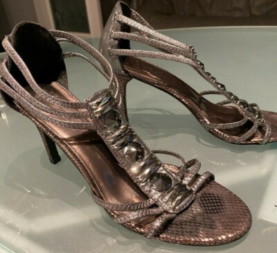pewter dress shoes for women Women's Formal shoe from Metaphor Facet Size 7 1/2 Heel height is approximately .75 inch. pewter shoes: Women's Shoes |