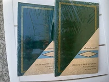 2 Alexander Scott 1998 Leather Photo Albums 300 Photos 4x6 Color Green  New