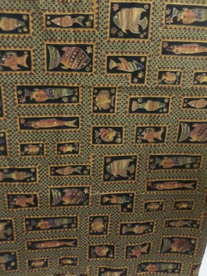 Hoffman  Print is called  ''Coral Reef '' FISH  and is 100% Cotton 1 YD 44'' W NEW
