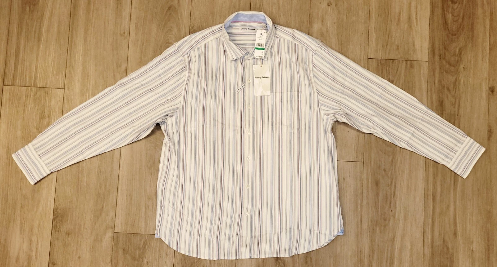 NWT Tommy Bahama Lazlo Francisco Striped Stretch Hawaiian Shirt Men's Large NEW
Opens in a new windo