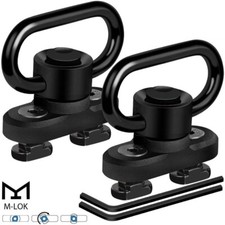 2 Pack M-LOK QD Sling Mount Sturdy Quick Detach Rotatable Locking Design