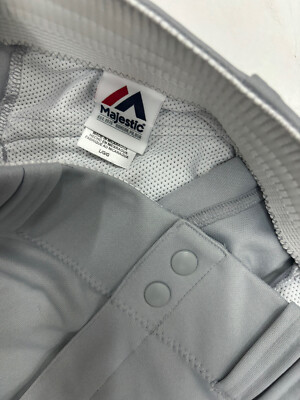 Pantalon Baseball Texas Rangers Majestic – Gris, Taille 36x33 (Grand)