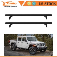 Roof Top Rail Rack cargo set black Fit for JEEP GLADIATOR 2019 2020 and up