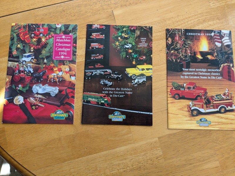 Matchbox Christmas Catalogs 1994-6
