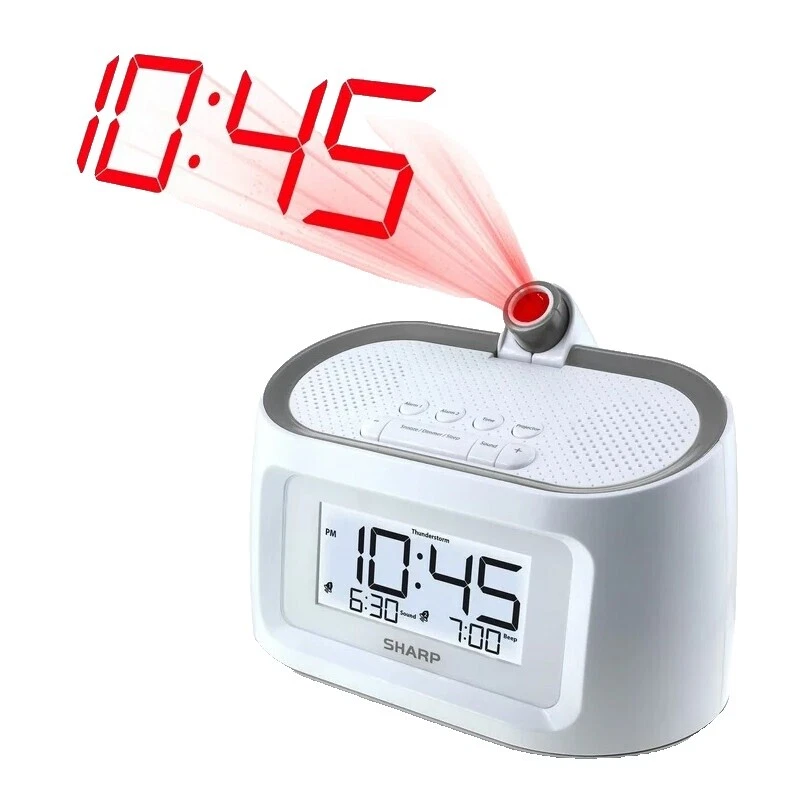 Relojes despertadores de abstracto blanco y Radio Reloj