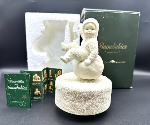 Dept 56 Snowbabies MUSIC BOX #7972-3 "When You Wish upon a Star" - Picture 4 of 6