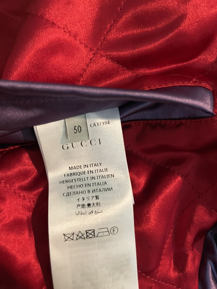 100% Authentic GUCCI Blind For Love Tiger Satin Bomber 100% Authentic GUCCI Blind For Love Tiger Satin Bomber