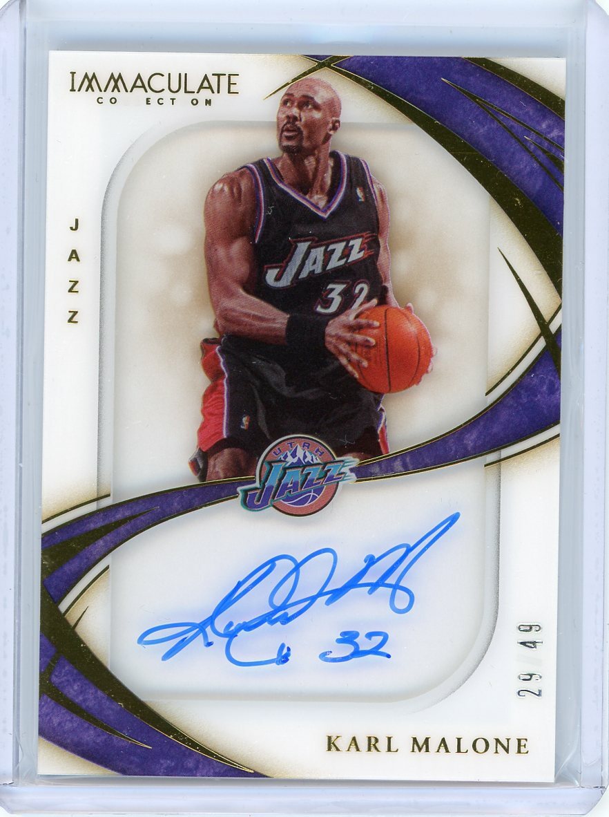 2019/20 Panini Immaculate Autograph #SS-KML Karl Malone #29/49 | eBay