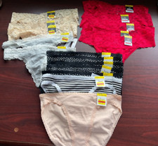 LOT OF 20 THONG LACE  BIKINI PANTIES UNDERWEAR all MACY JENNI SIZE M MEDIUM NEW