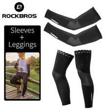 ROCKBROS Cycling Fleece Warm Arm Sleeves Leg Covers Breathable Sports Fitness