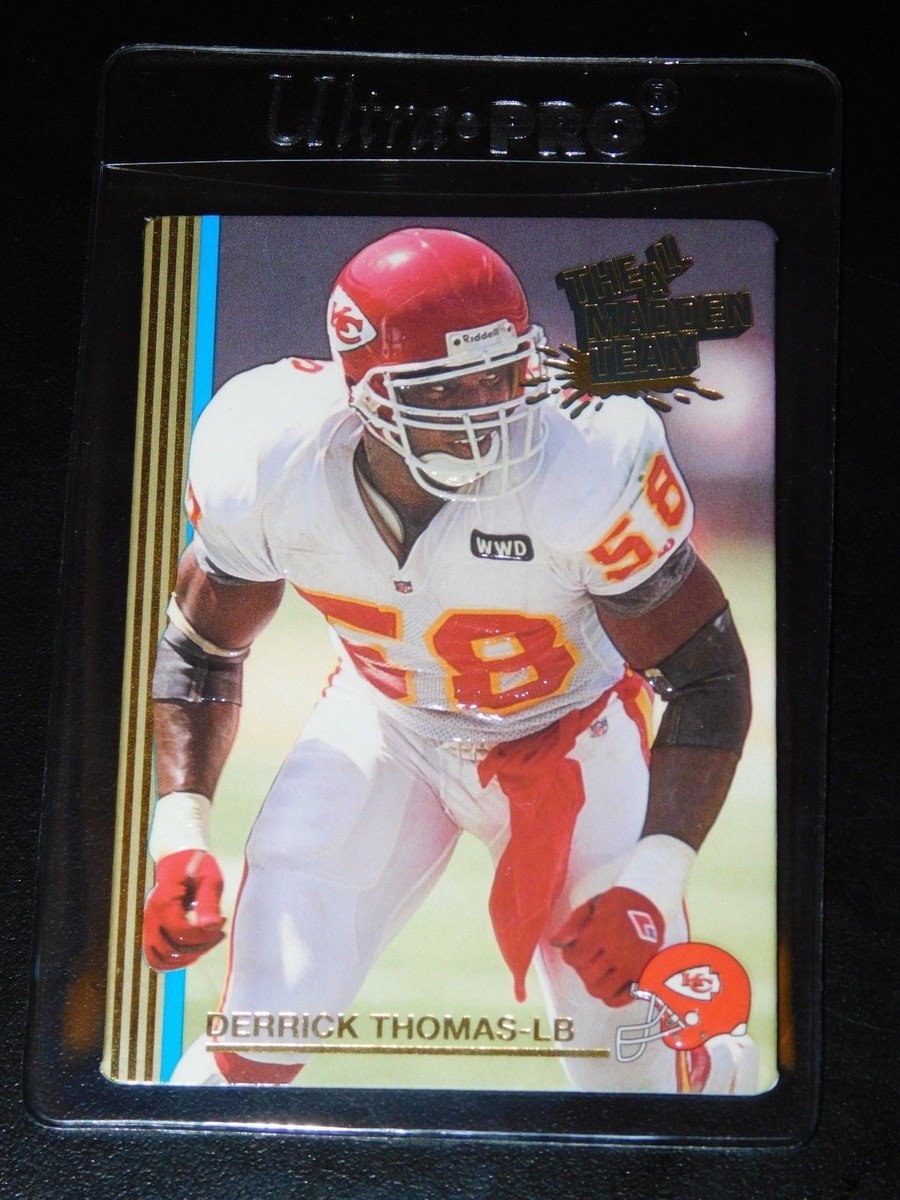 Madden Michael Thomas Signed Football 1990 Action Packed Ernest