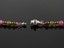 thumbnail 7 - Natural Multicolor Tourmaline Round Stone Bead Necklace 19"