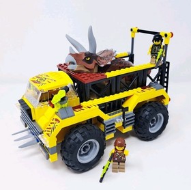 LEGO Dino 5885 Triceratops Trapper - 99% Complete - w Dinosaur + Minifigures