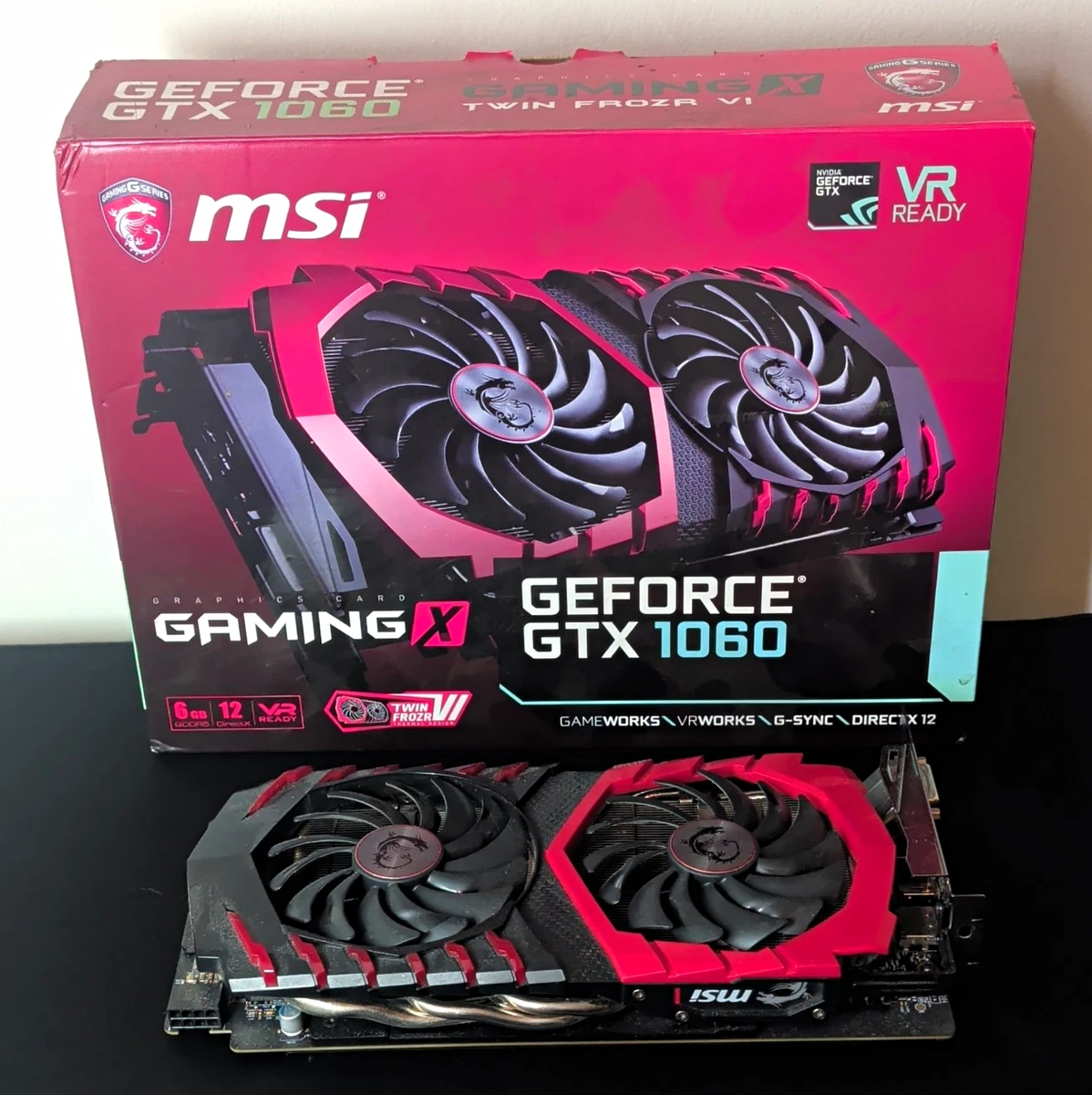 MSI NVIDIA GeForce GTX 1060 6 GB Memory Computer Graphics Cards