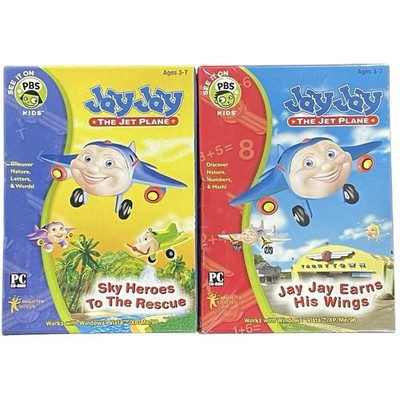 Jay Jay the Jet Plane Sky Heroes Earns His Wings PC CD-ROM New Sealed Lot Of 2