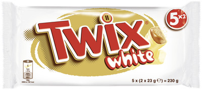 TWIX Multipack White 5x46g Schokoriegel, Keks & Karamell mit weißer Schokolade
